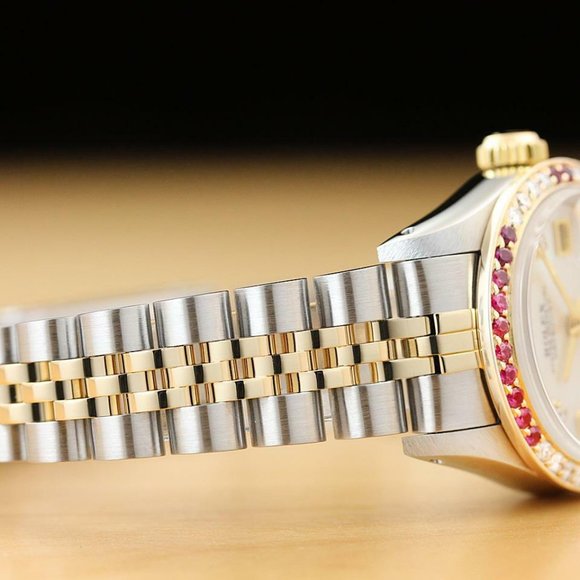 Sale! Rolex Datejust Ruby Diamond Ladies Watch - Picture 7 of 8